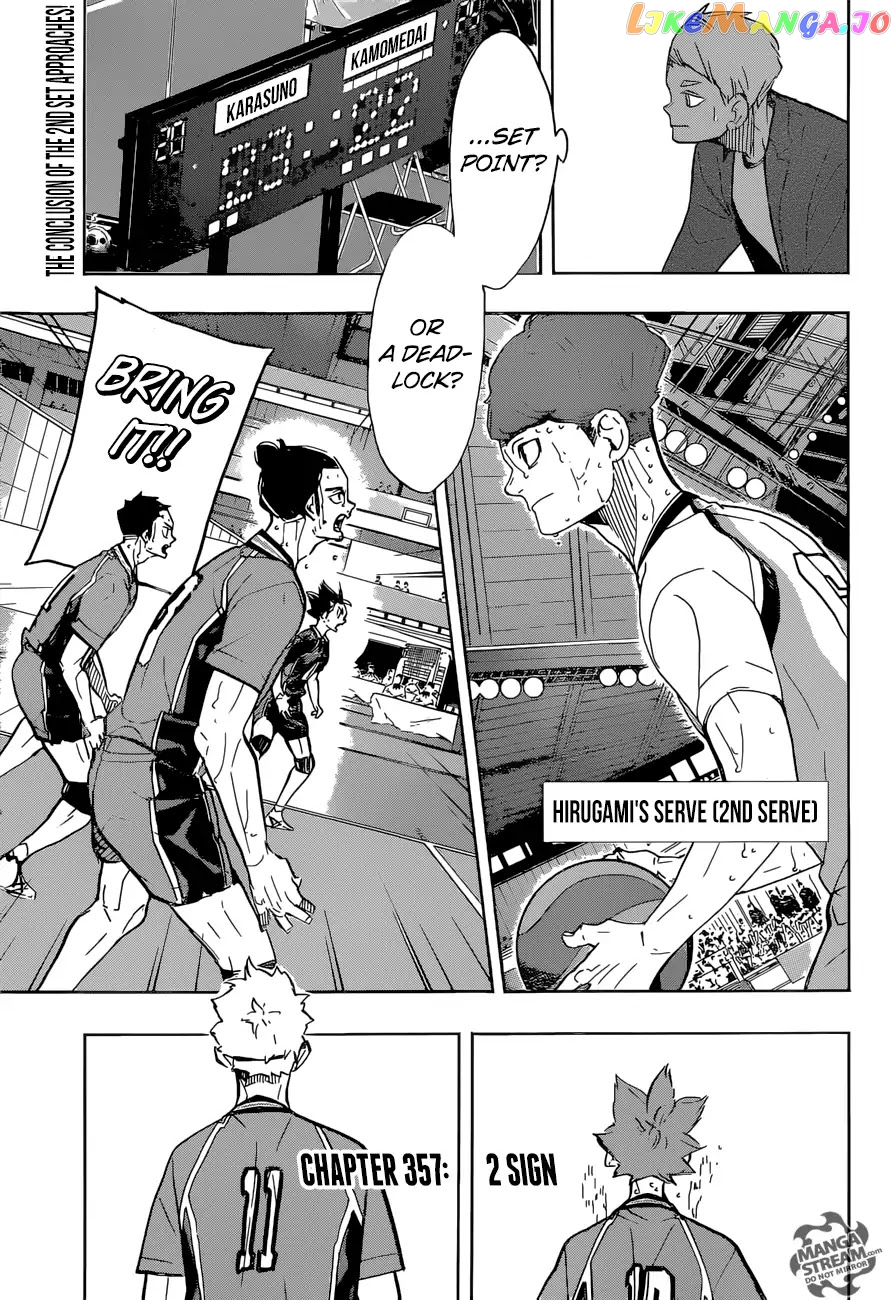 Haikyuu!!, Chapter 357 image 03